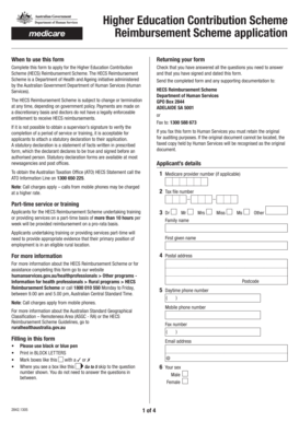 HECS Reimbursement Scheme Application