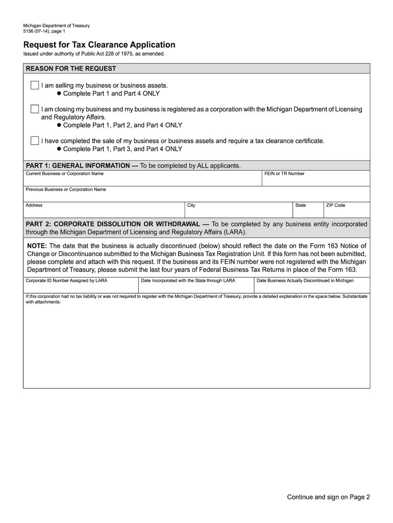 tax clearance certificate michigan Preview on Page 1