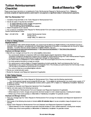 Tuition Reimbursement Request Form