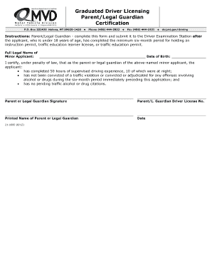 Montana Graduated Driver Licensing Certification