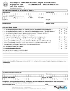 New Hampshire Medicaid Drug Approval Form