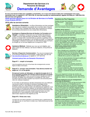 Demande d’Avantages du Département des Services à la Personne de Géorgie