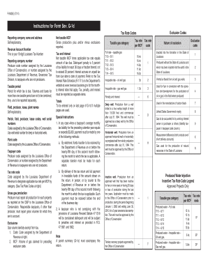 Louisiana Severance Tax Form G-1d
