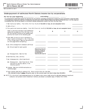 North Dakota Form 40-UT