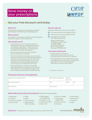 Oregon & Washington Prescription Drug Program Application