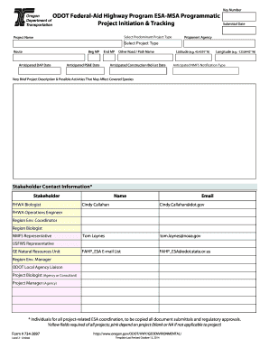 FAHP ESA Initiation - Oregon.gov - oregon