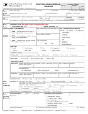 BC Tuberculosis Screening Form