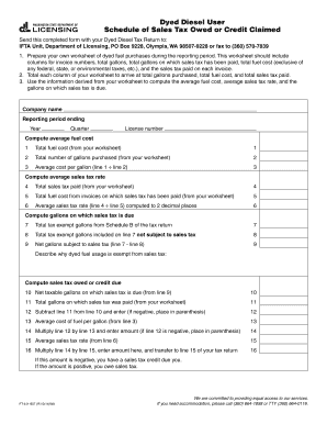Dyed Diesel Sales Tax Form
