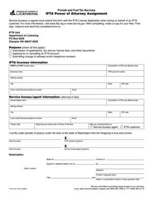 IFTA Power of Attorney Assignment
