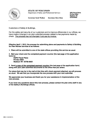 Wisconsin Building Plan Review Application