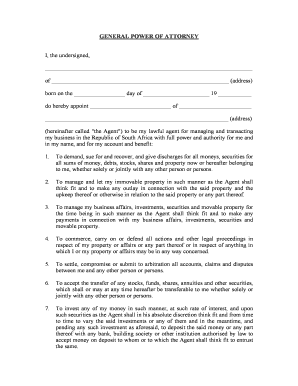General Power of Attorney