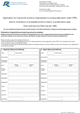 Tree Works Application Form