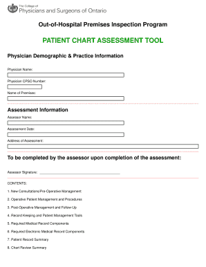 Patient Chart Assessment Tool
