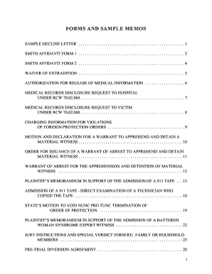Smith Affidavit Form 1