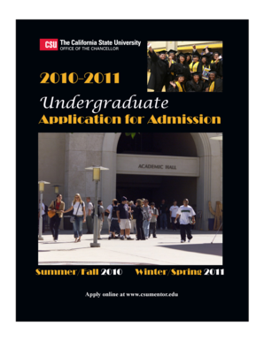 California State University Undergraduate Application