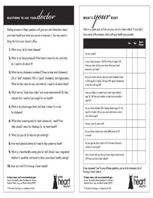 Heart Attack Risk Assessment Form