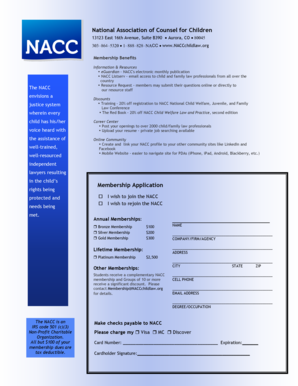 NACC Membership Application Form