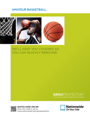 Amateur Basketball Accident Insurance Policy Application