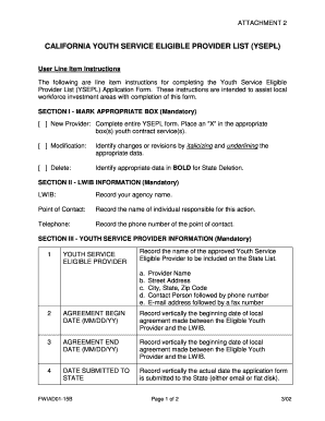 Tennis score sheet template - CALIFORNIA YOUTH SERVICE ELIGIBLE PROVIDER LIST (YSEPL) - oewd