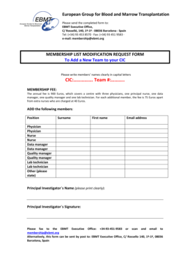 EBMT Membership Modification Form - Add a Team to a CIC.pdf - ebmt