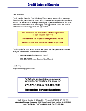 Georgia Mortgage Application Package