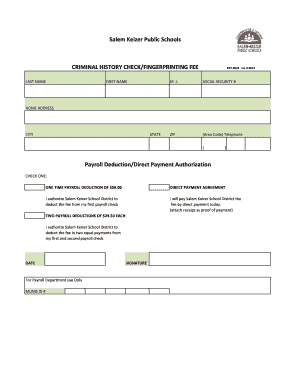 Payroll Deduction/Direct Payment Authorization Salem Keizer Public ... - salkeiz k12 or