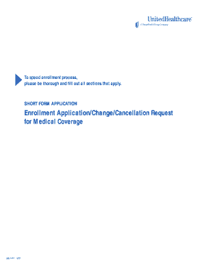 Short Form Application for Medical Coverage