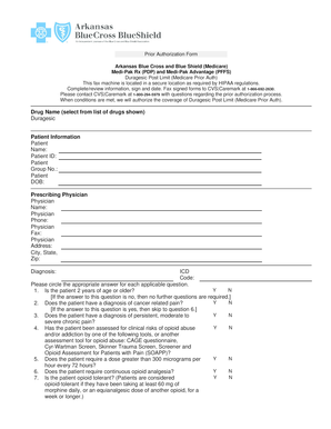Arkansas Duragesic Prior Authorization Form