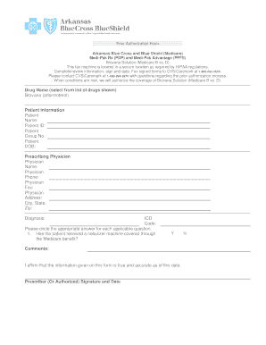 Arkansas Blue Cross Prior Authorization Form