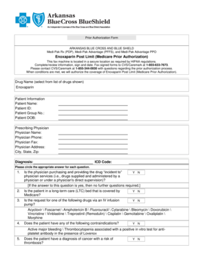 Enoxaparin Post Limit Prior Authorization Form