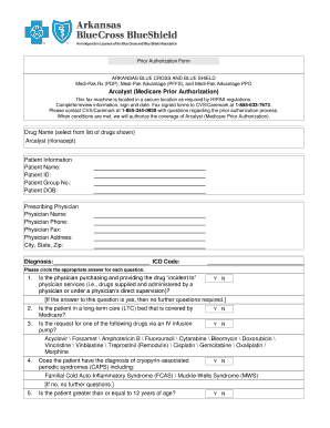 Arkansas Blue Cross Arcalyst Prior Authorization Form