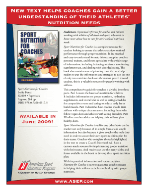 Sport Nutrition for Coaches