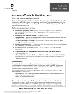 Maryland Health Access Enrollment Form