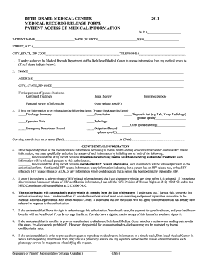 Medical Records Records Release Form - biheartinstitute.org