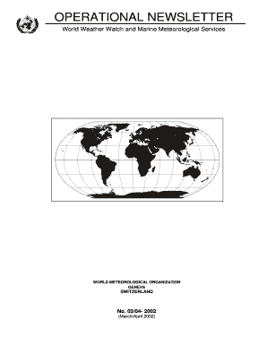 World Meteorological Organization Operational Newsletter