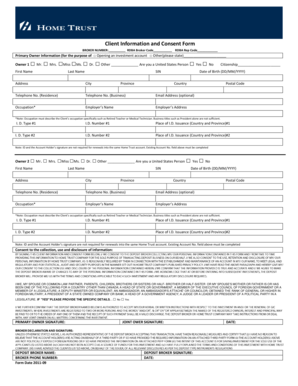 Client Information and Consent Form