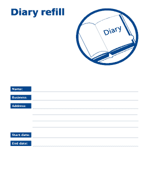 Diary Refill for Safer Food Business