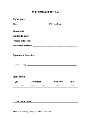 Purchase Order Form