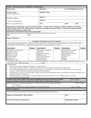 Medical Records Release Authorization Form