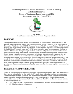 Church kitchen supply list - Continuous Forest Inventory Report: 2008-2012 - IN.gov