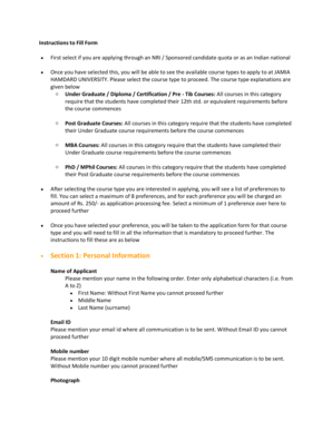 Jamia Hamdard University Application Form