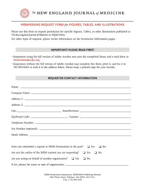 NEJM Permissions Request Form