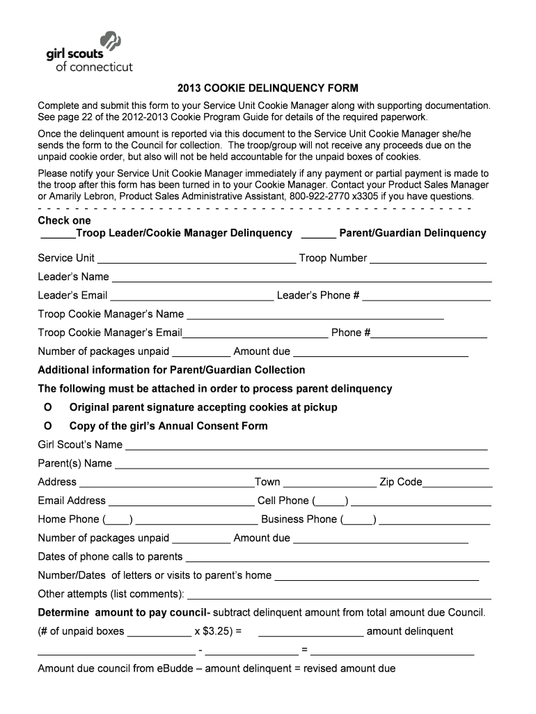 Fillable Online gsofct GIRL SCOUTS OF HOUSATONIC COUNCIL Fax Email