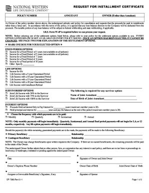 Policy Cancellation Request Form