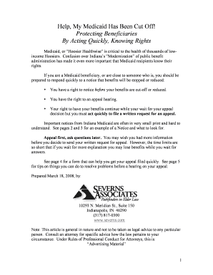 Indiana Medicaid Appeal Form