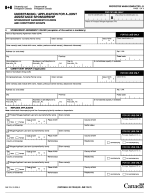 Canada Joint Assistance Sponsorship Agreement
