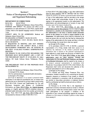 Section I (e) Form DC4 Notice of Development of Proposed ...