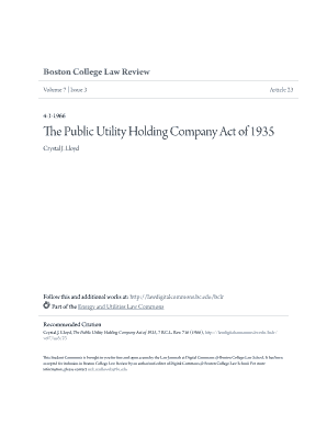 Fillable Online bc The Public Utility Holding Company