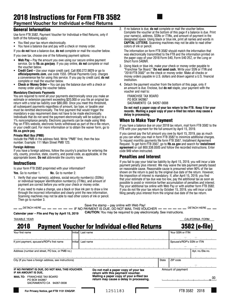 form 3582 Preview on Page 1