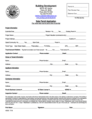 Submittal Complete Affidavit - City of Peoria